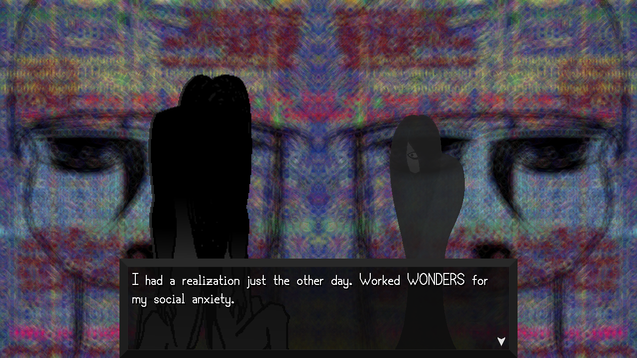 A screenshot from THERA 1 showing Hera telling Despera about a realization she had recently.